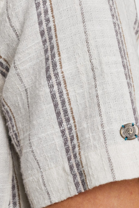 Cast Iron short sleeve shirt yd stripe struc